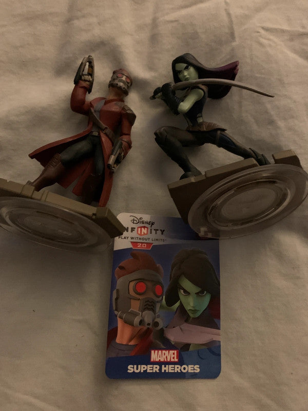 Star-Lord and Gamora from Guardians of the Galaxy, part of the Disney Infinity 2.0