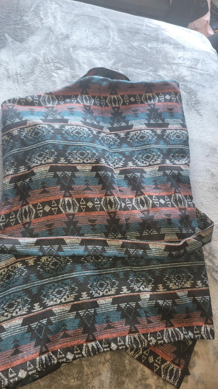 So Fabulous! Waterfall Cardigan – Aztec Print – Size 28
