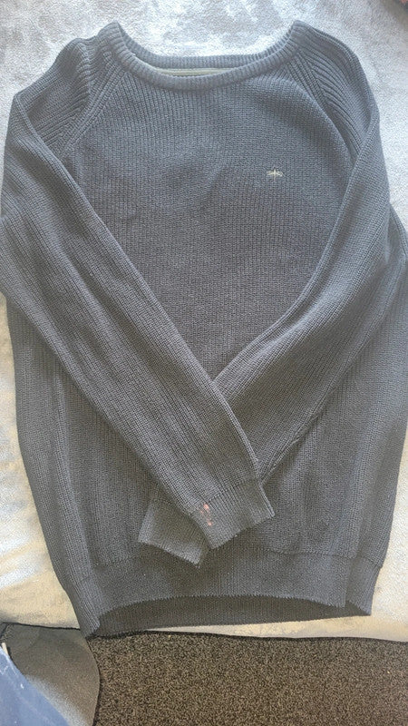 Men’s Black Cotton Jumper – XXL (Matalan EASY)