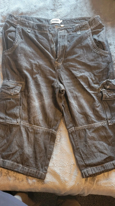Men’s Jacamo Cargo Denim Shorts – Size 36