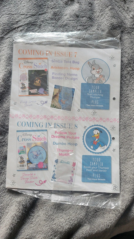 Disney Cross Stitch Magazine – Issue 6 – With Threads & Patterns – New Sealed