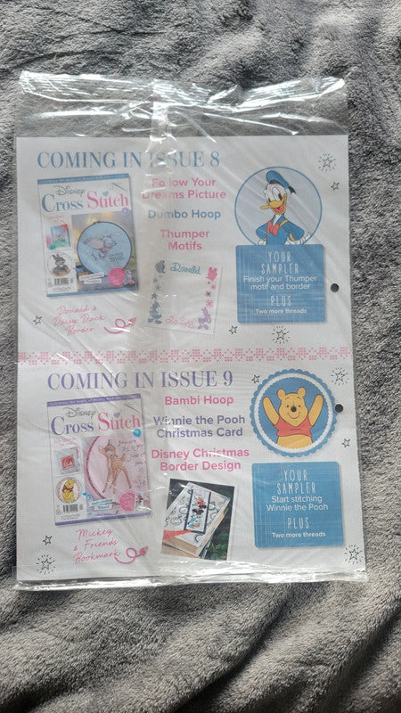 Disney Cross Stitch Magazine – Issue 7 – With Threads & Patterns – New Sealed