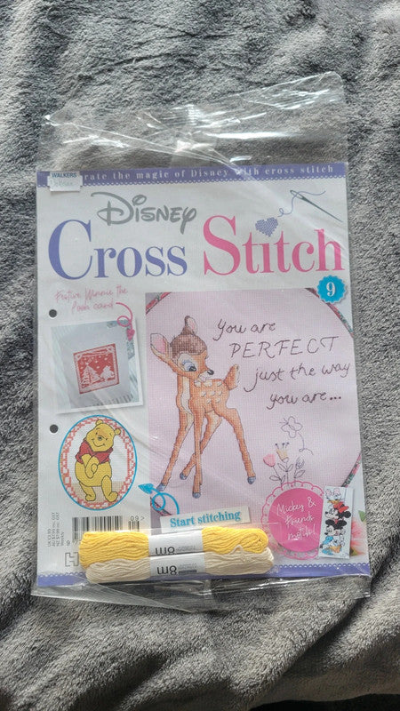Disney Cross Stitch Magazine – Issue 9 – With Threads & Patterns – New Sealed