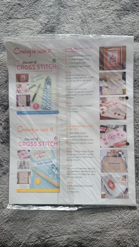 The Art of Cross Stitch Magazine – Issue 16 – With Threads & Patterns – New Sealed