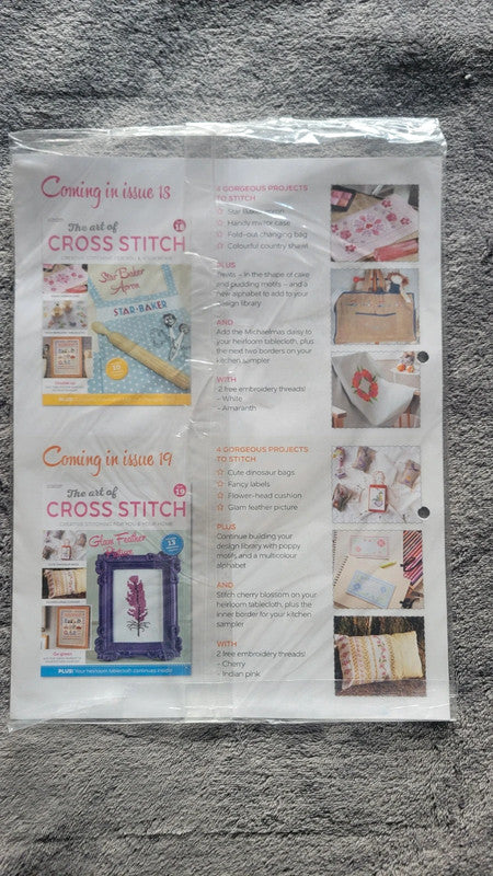.The Art of Cross Stitch Magazine – Issue 17 – With Threads & Patterns – New Sealed
