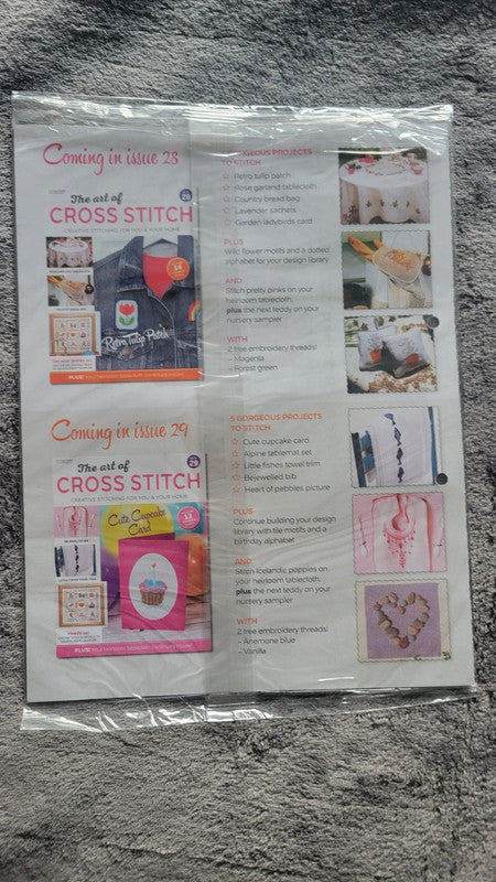 The Art of Cross Stitch Magazine – Issue 27 – With Threads & Patterns – New Sealed
