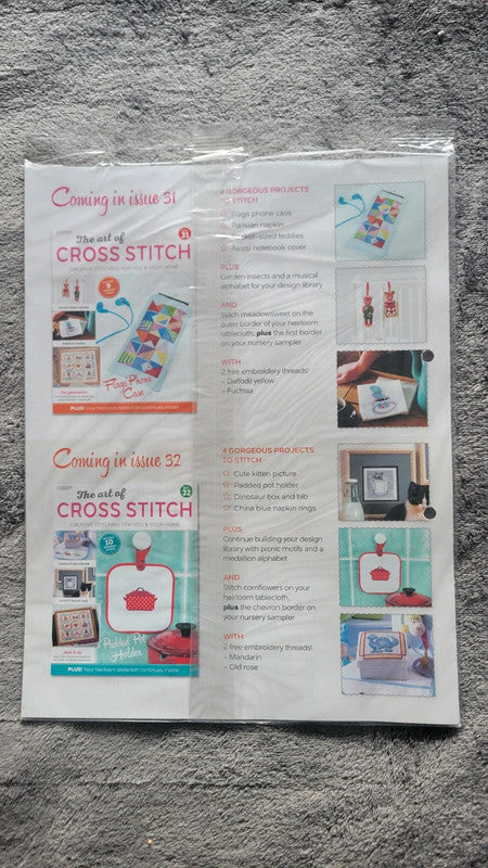 The Art of Cross Stitch Magazine – Issue 30 – With Threads & Patterns – New Sealed