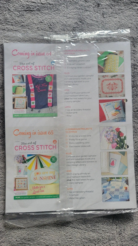 The Art of Cross Stitch Magazine – Issue 63 – With Threads, Fabric & Patterns – New Sealed