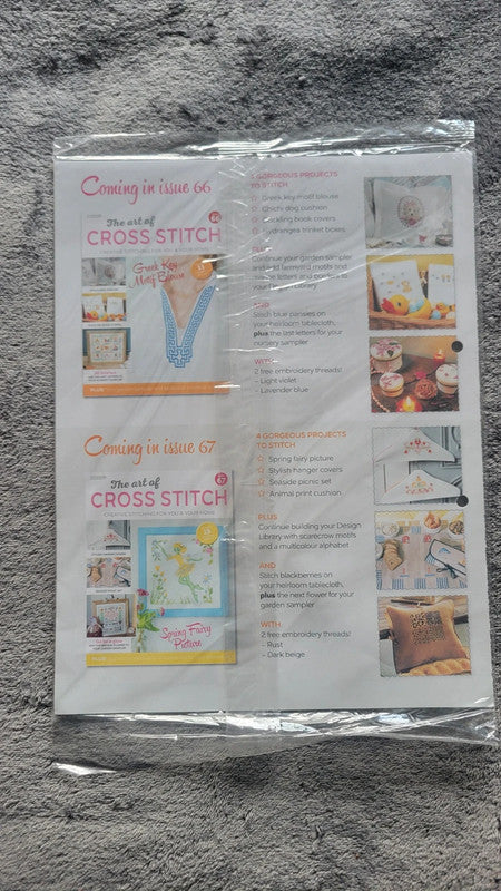 The Art of Cross Stitch Magazine – Issue 65 – With Threads & Patterns – New Sealed