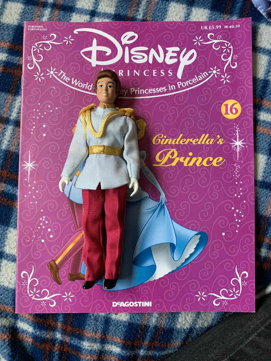 Disney Princess Cinderella’s Prince Doll with Magazine – DeAgostini Collection