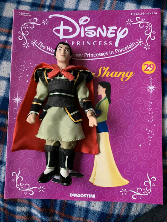 Disney Princess Li Shang Doll with Magazine – DeAgostini Collection (Mulan)