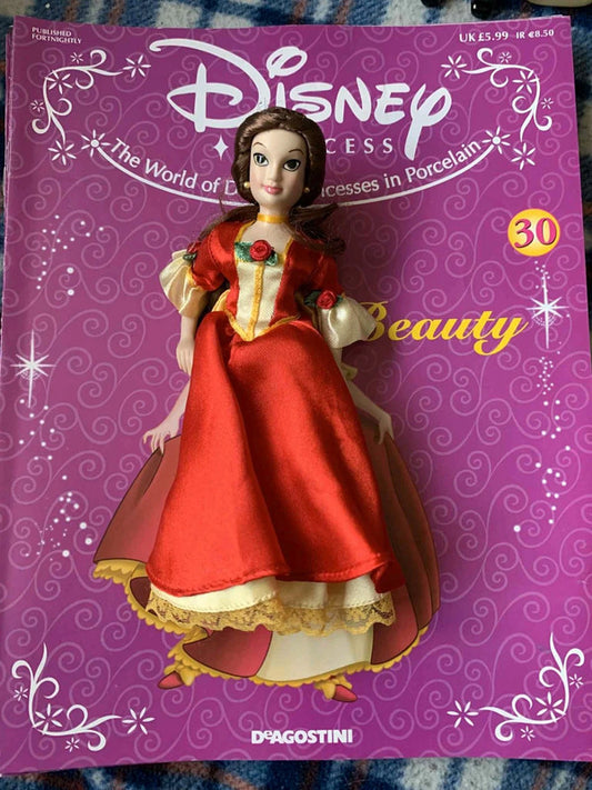 Disney Princess Belle Winter Dress Doll with Magazine – DeAgostini Collection (Beauty and the Beast)
