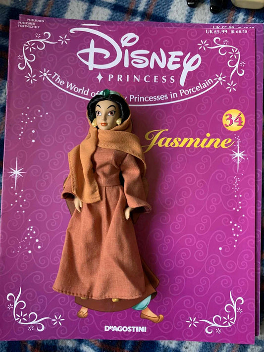 Disney Princess Jasmine in Disguise Doll with Magazine – DeAgostini Collection (Aladdin)