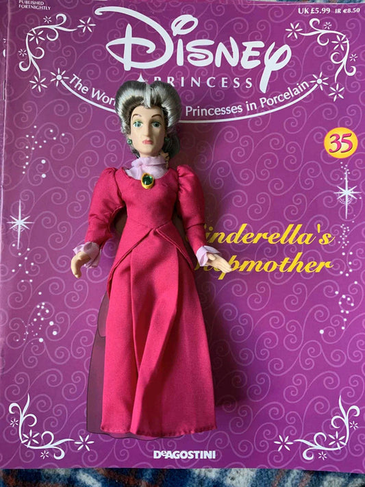 Disney Princess Lady Tremaine Doll with Magazine – DeAgostini Collection (Cinderella’s Stepmother)