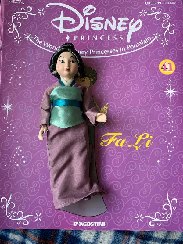Disney Princess Fa Li Doll with Magazine – DeAgostini Collection (Mulan)