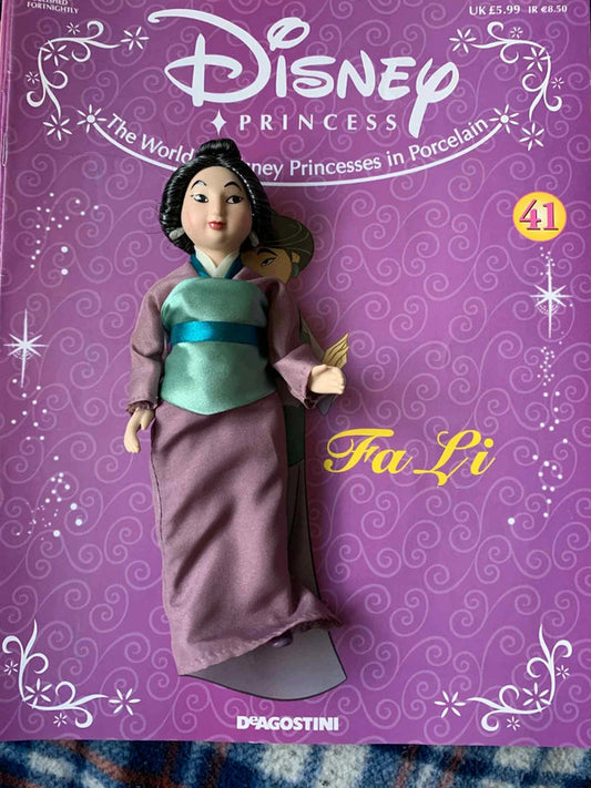Disney Princess Fa Li Doll with Magazine – DeAgostini Collection (Mulan)