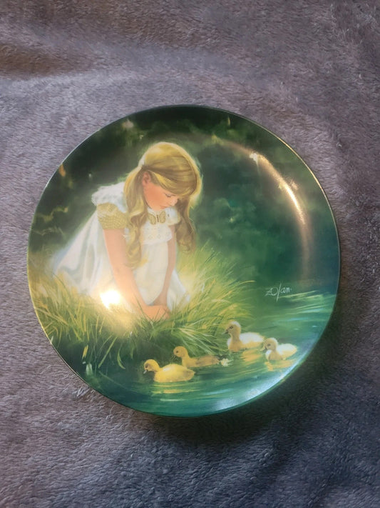 Vintage Donald Zolan "Golden Moment" Collector's Plate