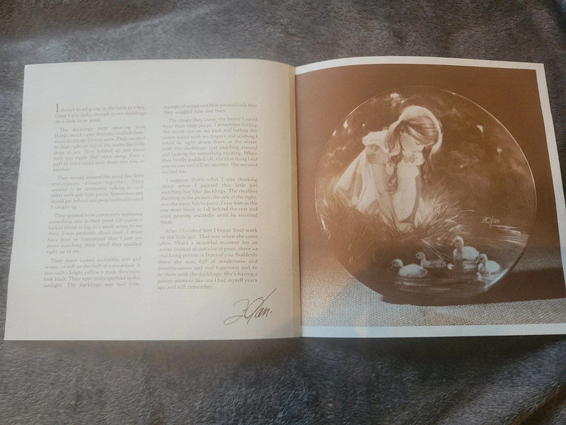 Vintage Donald Zolan "Golden Moment" Collector's Plate