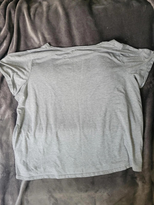 C'est La Vie" Grey T-Shirt Size UK 28 EU 56 Plus Size