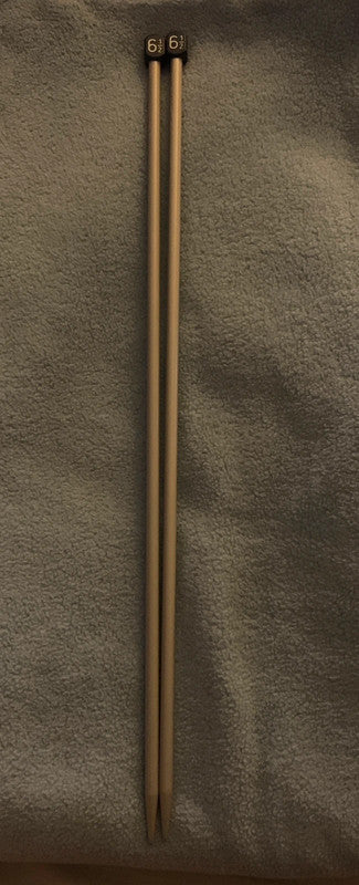 Knitting needles size 6 1/2