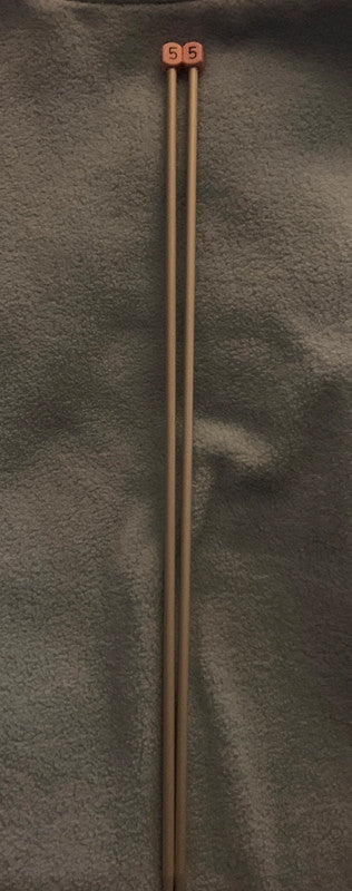 Knitting needles size 5