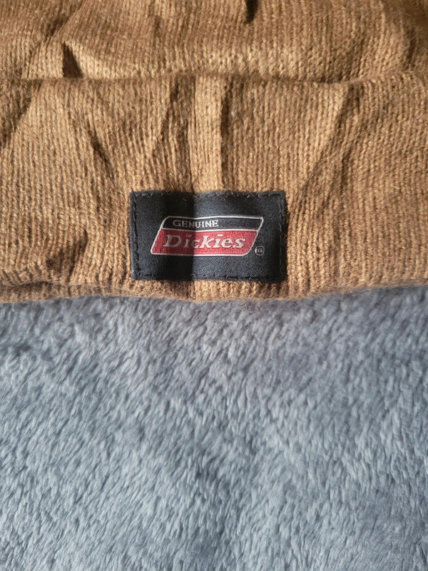 Classic Genuine Dickies Camel Beanie with Lining