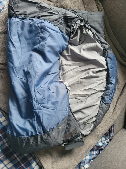 Mountain Warehouse Mummy Sleeping Bag - Blue & Grey, Comfort Range 8°C