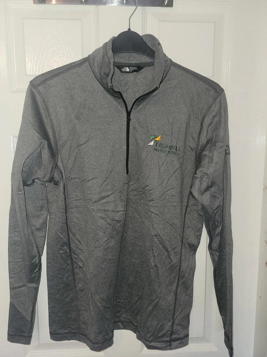 The North Face Grey Quarter Zip Jumper M