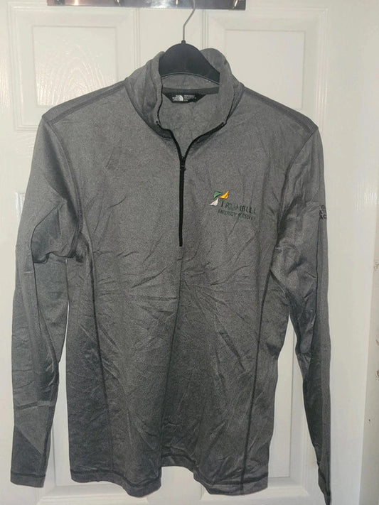 The North Face Grey Quarter Zip Jumper M