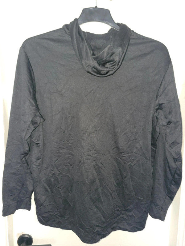 Adidas Black Hoodie - Men's XL with White Logo