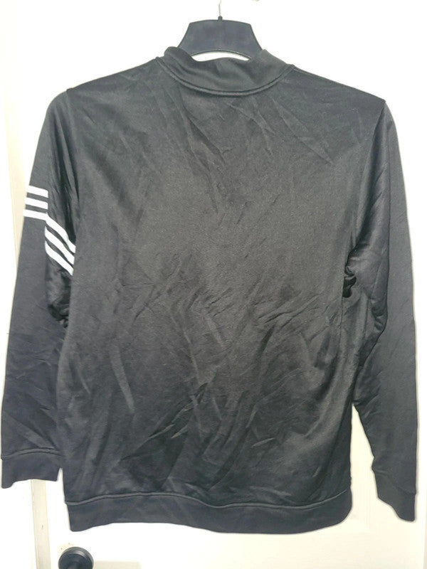 Adidas Black Climalite Golf 1/4 Zip Long Sleeve Top - Size XL