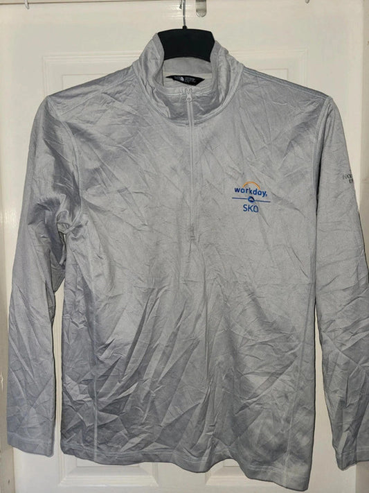 The North Face Grey Quarter Zip Jumper with Workday SKO Logo