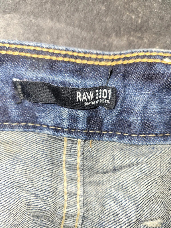 G-Star Raw 3301 Loose Tapered Jeans - Size 34x34