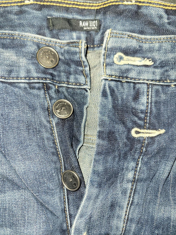G-Star Raw 3301 Loose Tapered Jeans - Size 34x34