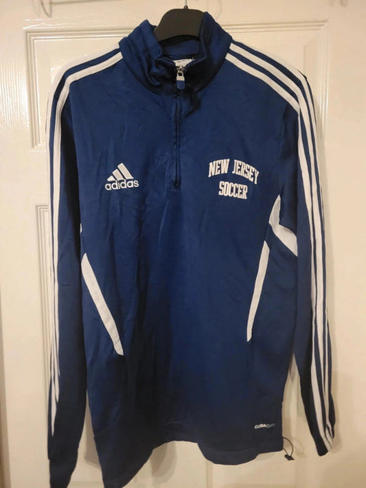 Vintage Adidas New Jersey Soccer Climalite Half-Zip Pullover