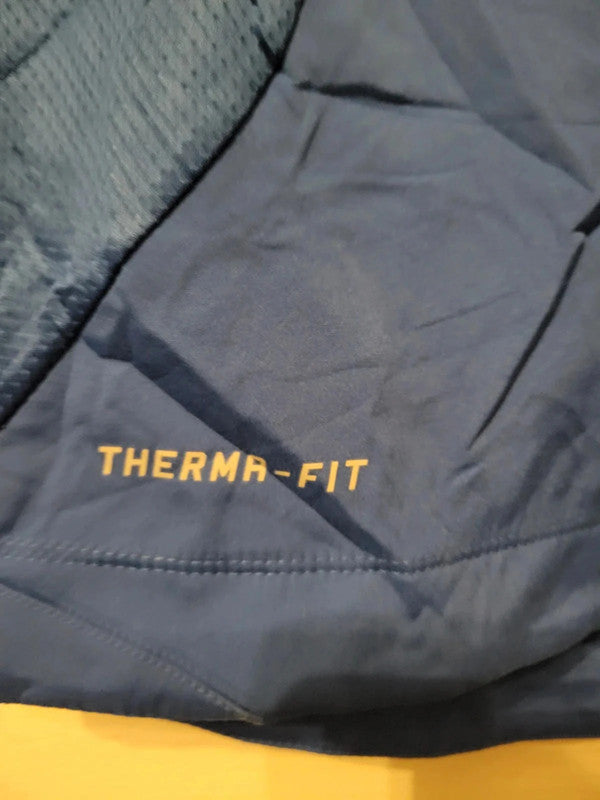 Vintage Nike Therma-FIT Blue White Baseball Sleeveless Quarter Zip Size XXL