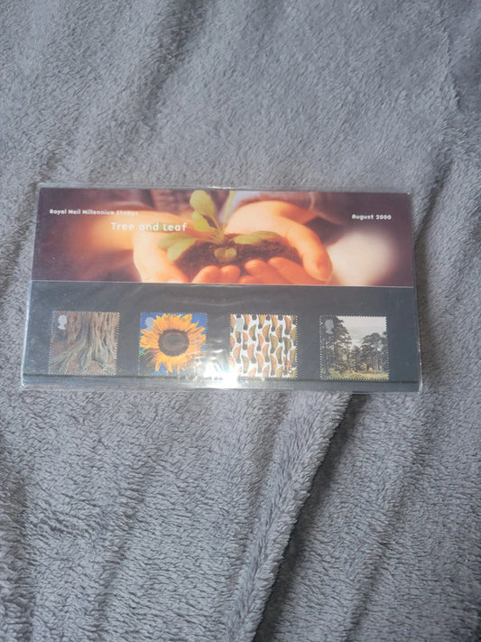 Royal Mail Millennium Stamps Tree and Leaf Set 2000