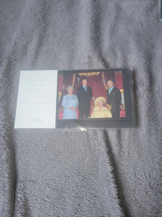 Royal Mail Stamps: The 100th Year of HM Queen Elizabeth The Queen Mother