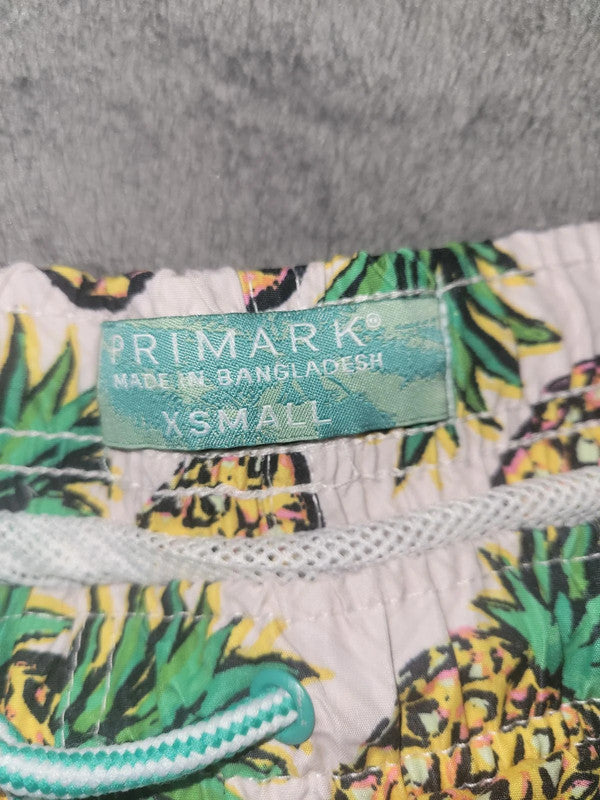 Primark Pineapple Print Swim Shorts - XS