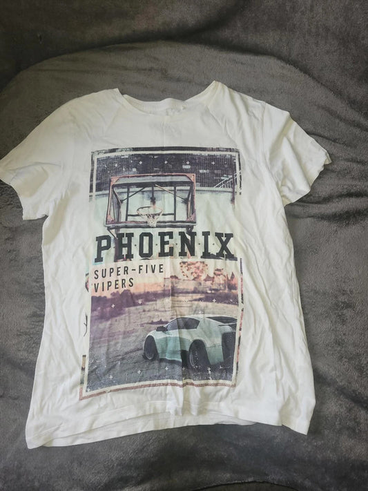 White Phoenix Super-Five Vipers Graphic T-Shirt | Size M