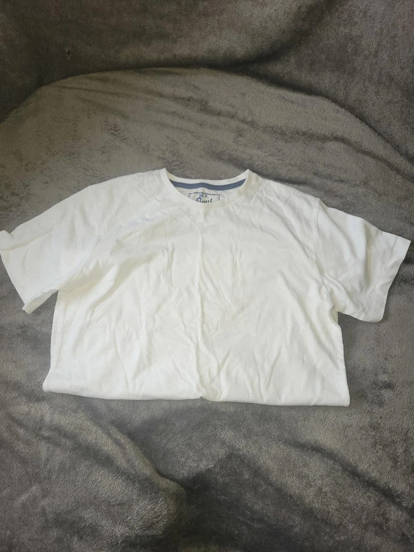 Boys White T-shirt with 'Boys Premium Authentic' Logo - Age 15