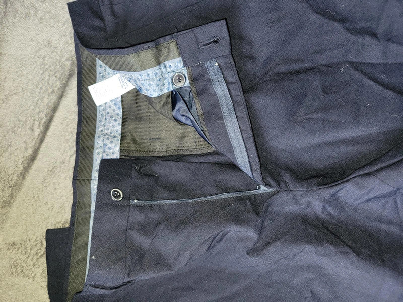 Taylor & Wright Dark Navy Trousers W34 L33 Regular Fit