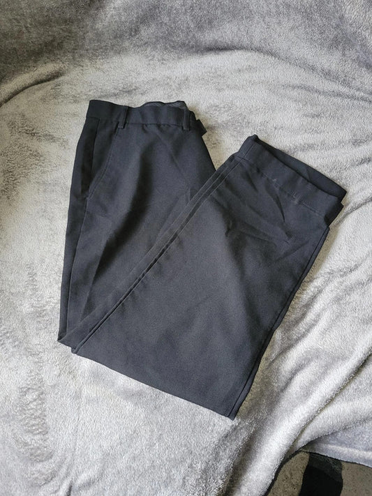 Men's George Black Regular Fit Trousers - 42W 31R
