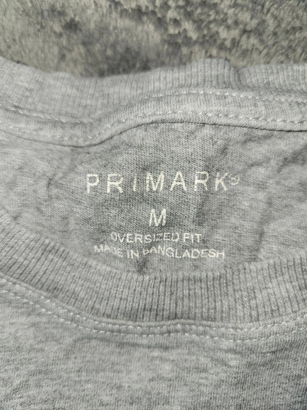 Primark Grey Oversized Fit T-Shirt - Men's Size M