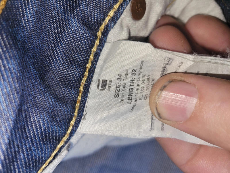 G-Star Raw 3301 Straight Fit Jeans W34 L32
