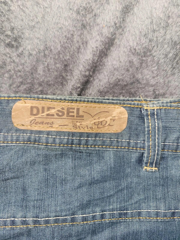 Diesel Men's Straight Fit Jeans, Light Blue Wash W36