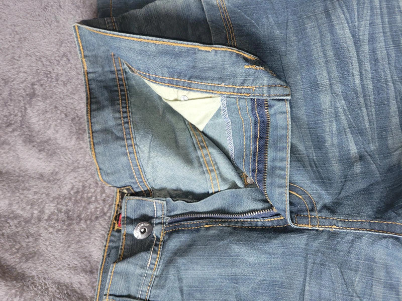 Diesel Men's Straight Fit Jeans, Light Blue Wash W36