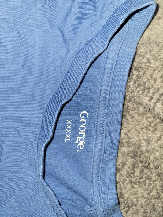 Men's George Blue T-shirt Size 4XL