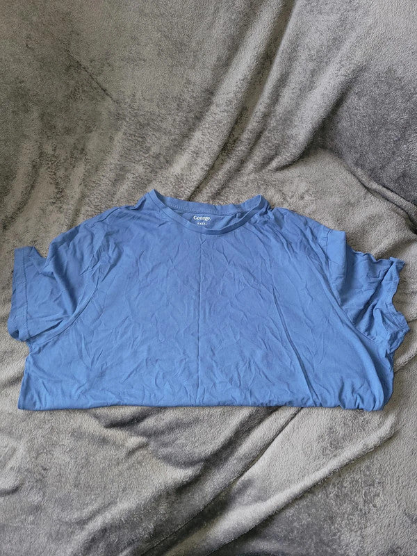 Men's George Blue T-shirt Size 4XL