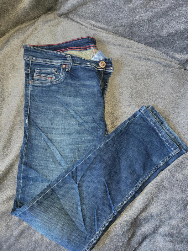 Men's Diesel Jeans - 36" Waist L28, Dark Blue Denim